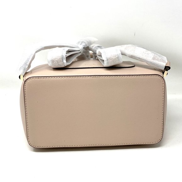 Kate Spade Adel Medium flap Leather Backpack Beige - Picture 5 of 7